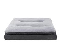 Nobby 61878 - Tappetino Ortopedico Confortevole, Rettangolare, Motivo Vara, Grigio Chiaro, 91 x 68 x 12,5 cm (Lunghezza x Larghezza x Altezza)