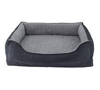 Nobby 61882 - Letto ortopedico confortevole, rettangolare, modello Vara, grigio chiaro, 90 x 70 x 24 cm