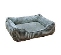 Nobby 61949 - Letto comfort quadrato Classic Garik, grigio scuro, 50 x 40 x 17 cm