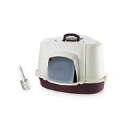 Nobby 76322-01 - Gabinetto angolare con Cappuccio, 70 x 57 x 48 cm, Colore: Rosso