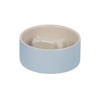 Nobby 82439 - Ciotola anti-prosciutto Bone grigio/crema; Ø 15 x 6 cm, 0,5 l