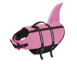 Nobby Aiuti per il nuoto per cani "Sharki" rosa Taglia: M, 35 cm