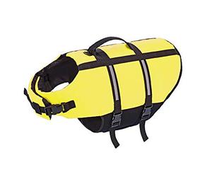 Nobby Aiuto per Il Nuoto per Cani, Giallo Fluo, M, 35 cm, 1 Pezzo