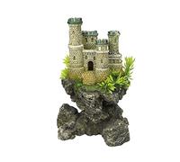 Nobby Aqua Ornaments Burg con Piante, 12,5 x 10,5 x 19 cm, 1 Pezzo
