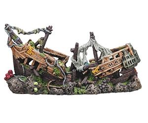 Nobby Battle Ship Acquario Decorativo, 2 x -Large 57 x 26 x 29 cm