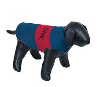 NOBBY Cappotto per cani "The One", 32 cm, colore: blu navy/rosso