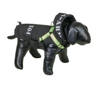 Nobby Cappotto per Cani X04 2in1 Nero Con Pettorina, Impermeabile, Pile