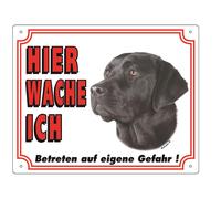 Nobby Cartello di Avviso Labrador scuro 250 x 200 mm