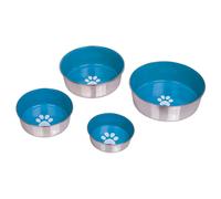 Nobby Casseruola Acciaio Inox Heavy Orma Anti Scivolo per Cani Gatti Celeste