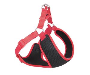 Nobby ciotola "Black Mesh Reflect" rossa L: 48-56 cm + 50 cm, B: 15 mm