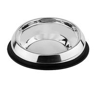 Nobby ciotola in acciaio inox per Schnauzer, con anello in gomma Ø 28 x 7,5 cm; ca. 700 ml