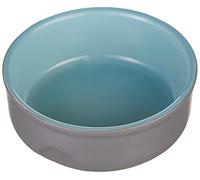 Nobby - Ciotola in ceramica "Feed", colore: grigio/blu, Ø 13 x 5 cm