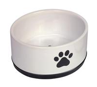 Nobby ciotola in ceramica "Paw" nera/bianca Ø 17x8 cm