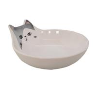 Nobby ciotola in ceramica per gatti "Kato" bianca; Ø 12 x 5,5 cm, 0,15 l