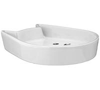 Nobby Ciotola in Ceramica per Gatti Kitty Face, Bianco, 13 x 16 x 3 cm, 1 Pezzo