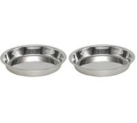 Nobby Ciotola per Cuccioli in Acciaio Inox, 1,5 l, 25 cm (Confezione da 2)