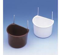 Nobby ciotola per pappagalli con supporto in metallo bianco