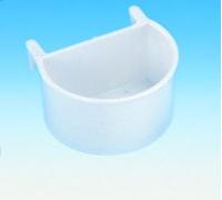 Nobby ciotola semisferica con supporto in plastica bianco