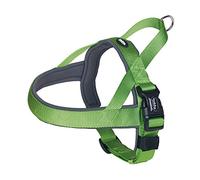 Nobby Classic Preno - Pettorina norvegese per cani, 38 - 50 cm + 36 cm/20 - 25 mm, verde/grigio