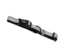 Nobby Classico riflettere Morbido Collare, 50 - 65 cm, Colore: Grigio/Nero