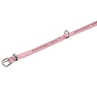 Nobby collare "Crystal" a una fila 32 cm (23-28 cm), 12/14 mm rosa / bianco