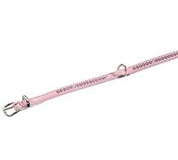 Nobby - Collare a fila singola, 37 cm, colore: Rosa/Bianco