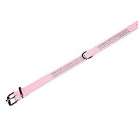 Nobby collare "Crystal" triplo 47 cm (35-41 cm), 22/24 mm rosa / bianco