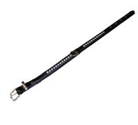 Nobby collare "Crystal" a doppia fila 47 cm (35-41 cm), 17/19 mm nero