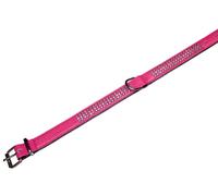 Nobby collare "Crystal" a tre file 52 cm (38-46 cm), 22/24 mm fucsia / nero