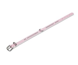 Nobby collare "Crystal" a un filo 27 cm (18-23 cm), 12/14 mm rosa / bianco