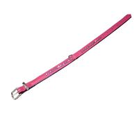 Nobby collare "Crystal" a una fila 27 cm (18-23 cm), 12/14 mm fucsia / nero