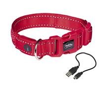 Nobby - Collare di sicurezza a LED per Gatti, colore: Rosso