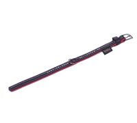 Nobby collare "PACIFIC DELUXE" a tre file rosso L: 60cm; (50-58cm) B: 28/32mm