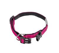 Nobby Collare per Cani con Impugnatura Morbida, 30-45 cm/20 mm, Viola/Nero