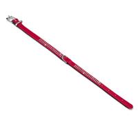 Nobby Collare per cani in cristallo con tre file Swarovski Trim, 52 cm x 22/24 mm, rosso