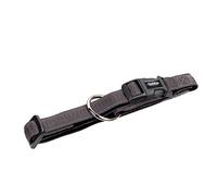 Nobby Collare per cani Soft Grip, 50-65 cm/25 mm, grigio scuro/nero