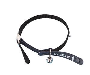 Nobby Collare per gatti "Il mio capo è" nero