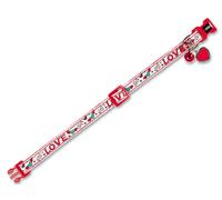 Nobby collare per gatti "LOVE" bianco / rosso