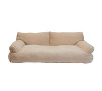 Nobby Comfort Divano peluche Classic Teddy, beige, 120 x 75 x 36 cm (lunghezza x larghezza x altezza)