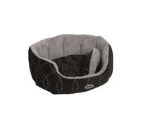 Nobby Comfort Letto ovale "CENO" L x P x A: 65 x 57 x 22 cm nero / grigio