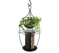 Nobby colonna alimentatore con ciotola per piante Ø 21,5 x 49 cm; 2 x ca. 800 ml nero