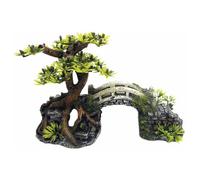 Nobby Decorazione Acquario Ponte Con Bonsai Con Piante, Nuovo
