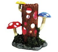 Nobby 28601 - Ornamenti Acquatici Stamm mit Pilzen con LED 23, 8 x 11, 7 x 23, 3 cm