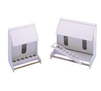 Nobby distributore automatico per alimenti plastica canarini 20 cm - 1 scomparto, 1,7 kg capacità bianco