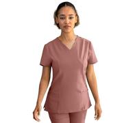 Nobby Divisa Sanitaria Elasticizzata - Camice Medico Stretch - Casacca Sanitaria Spandex Donna Malva L