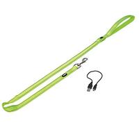 Leash "FLASH MESH" giallo neon; M-L: L: 120 cm; Larghezza: 25 mm