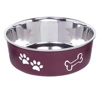 Nobby Fusion - Ciotola in Acciaio Inox, 20 cm, 1,80 l, Antiscivolo, Colore: Rosso
