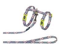 Nobby Gatto Insieme Oriental Nylon Regolabile per Gatti Guinzaglio Colorato