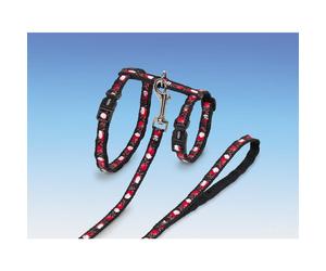 Nobby Gatto Insieme XL Cuore Nylon Nero per Grande Gatti, 13mm Larghezza