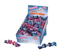 Nobby Giocattolo in corda, corda con gomma piena per cuccioli Espositore 48 pz., 30 g, 16 cm